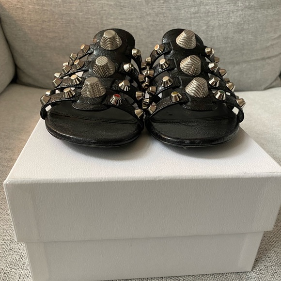 Balenciaga - black studded sandal size 39.5 - $500 - please no low offers - Picture 2 of 4